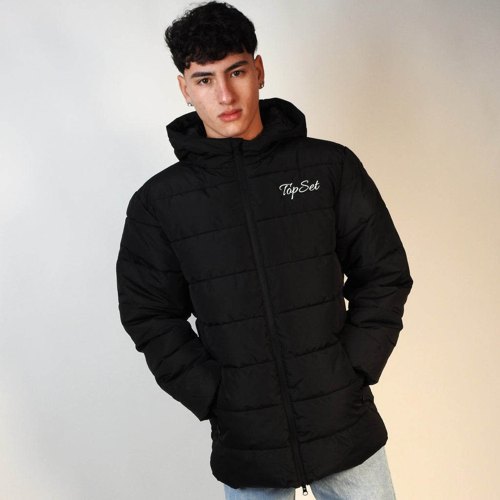 BLACK PUFFER PARKA